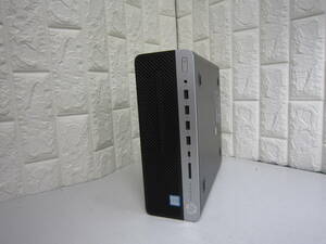 1282★HP ProDesk 600 G5 SFF Core i3 9100 HDD/無 メモリ/4GB　BIOS確認