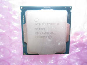 1291★CPU Intel Core i5 8400 2.80GHZ SR3QT 動作品