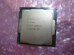 1413★CPU Intel Core i5 8400 2.80GHZ SR3QT 動作品