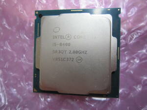 1419★CPU Intel Core i5 8400 2.80GHZ SR3QT 動作品
