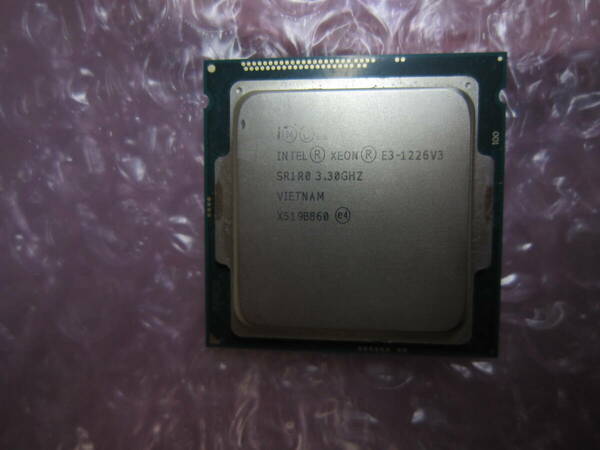 1586★CPU Intel Xeon E3-1226V3 SR1R0 3.30GHz 動作品