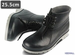  rain measures *[483] men's rain shoes black 25.5cm dressing up short boots simple rainy season rain boots rain shoes waterproof 