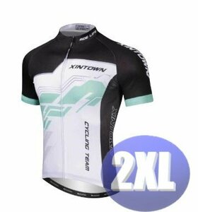 XINTOWN サイクリングウェア 半袖 2XLサイズ 自転車 ウェア サイクルジャージ 吸汗速乾防寒 新品 インポート品【n612】