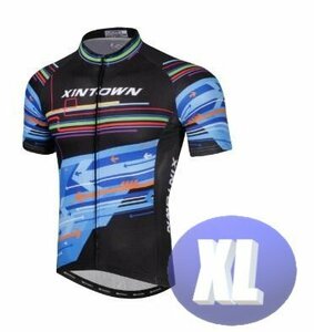 XINTOWN サイクリングウェア 半袖 XLサイズ 自転車 ウェア サイクルジャージ 吸汗速乾防寒 新品 インポート品【n614】