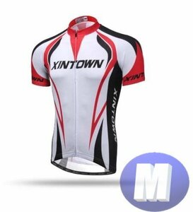 XINTOWN サイクリングウェア 半袖 Mサイズ 自転車 ウェア サイクルジャージ 吸汗速乾防寒 新品 インポート品【n617-rd】