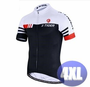 x-tiger サイクリングウェア 半袖 4XLサイズ 自転車 ウェア サイクルジャージ 吸汗速乾防寒 新品 インポート品【n605-rd】