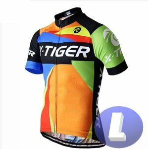 x-tiger サイクリングウェア 半袖 Lサイズ 自転車 ウェア サイクルジャージ 吸汗速乾防寒 新品 インポート品【n600-08】