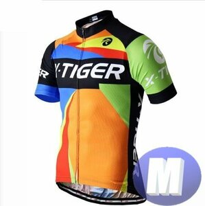 x-tiger サイクリングウェア 半袖 Mサイズ 自転車 ウェア サイクルジャージ 吸汗速乾防寒 新品 インポート品【n600-08】