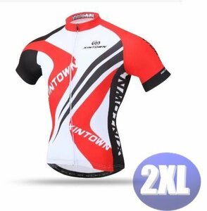 XINTOWN サイクリングウェア 半袖 2XLサイズ 自転車 ウェア サイクルジャージ 吸汗速乾防寒 新品 インポート品【n616】