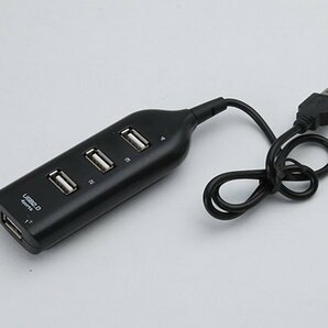 USB 2.0 ハブ 4 ポート ブラック HUB4 40cm 増設の画像2