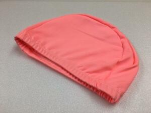 【新品】 大人 も 子供 も 使える シンプル な スイムキャップ フリーサイズ コーラルピンク♪ 水泳帽 プール 海 夏 swi-006cp-a