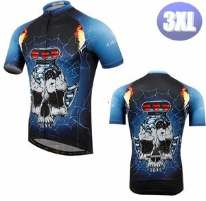 XINTOWN サイクリングウェア 半袖 3XLサイズ 自転車 ウェア サイクルジャージ 吸汗速乾防寒 新品 インポート品【n624】