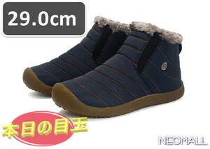  унисекс снегоступы [868] 29.0cm темно-синий мутон ботинки спортивные туфли winter ботинки обратная сторона ворсистый водонепроницаемый защищающий от холода . скользить зимний обувь хлопок обувь 