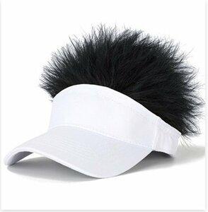  парик есть козырек белый шляпа краситель для волос черный katsula парик волосы .. шерсть имеется парик имеется уличный spo - Golf n544