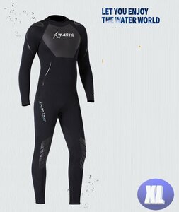 ウエットスーツ メンズ 3mm サイズXL ネオプレン素材 フルスーツ ダイビング サーフィン フィッシング バックジップ仕様 ウエット