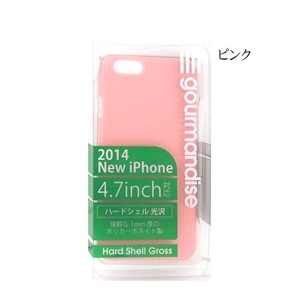 ☆1スタ 【在庫限り】iPhone6 iPhone6s ハードシェルグロスジャケット ピンク シンプル アイフォーン アイフォーンカバー キズ防止