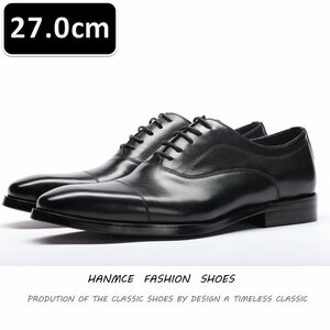  мужской бизнес кожа обувь черный размер 27.0cm кожа обувь обувь casual . искривление . ходить на работу легкий мягкий новый товар [217]