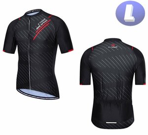 x-tiger サイクリングウェア 半袖 Lサイズ 自転車 ウェア サイクルジャージ 吸汗速乾防寒 新品 インポート品【n601-rd】