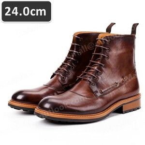  including carriage * original leather cow leather men's short boots .. size 24.0cm leather shoes shoes casual . bending . commuting light weight imported car goods [n050]