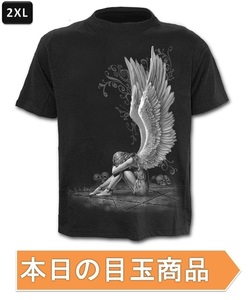 今日の目玉 ☆ 丸首 3D 半袖 Tシャツ【336】カラーE 2XLサイズ トップス お洒落 シンプル 春夏