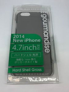 ☆1スタ 【在庫限り】iPhone6 iPhone6s ハードシェルグロスジャケット スモーク シンプル アイフォーン アイフォーンカバー キズ防止