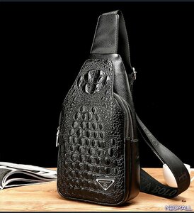  great popularity *[286-B]wani pattern original leather crocodile men's bag body bag gentleman one shoulder bag diagonal .. bag 