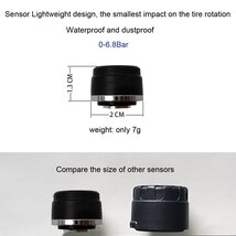 SZDALOS TP200 TPMS カーワイヤレスタイヤ空気圧監視システム + 4 ミニセンサータバコタイヤ空気圧監視_画像3