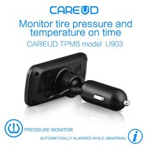 CAREUD U903車ワイヤレスTPMSタイヤ空気圧監視システム4内部交換可能 バッテリーセンサー液晶ディスプレイ_画像4