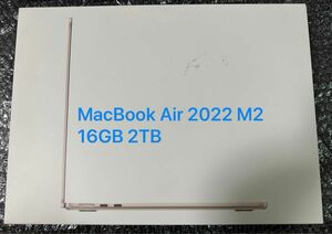 MacBook Air 2022 M2 16GB 2TB