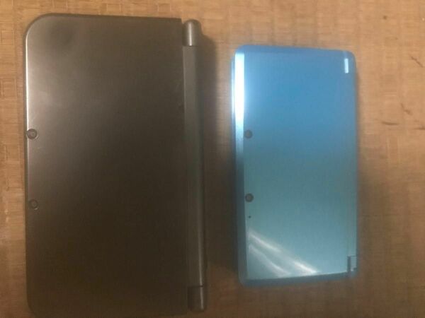 ［ジャンク］new 3ds ll メタリックブラック　3ds ライトブルー　セット