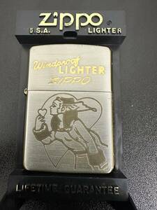 ZIPPO　ジッポーライター　シルバー×ゴールドカラー　ウェンディ　2