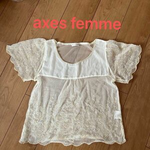 ♪♪axes femme♪♪シースルートップス