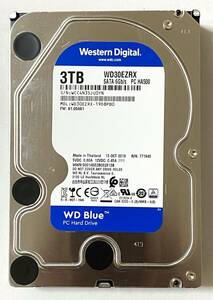 ★☆ Western Digital （WD Blue）HDD WD30EZRX / 3.5インチ 3TB SATA ハードディスク（2492 回/3998 時間・正常判定品）★☆