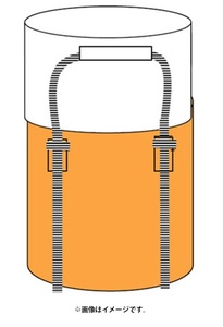 在庫 フレコンバッグ 1t 反動ベルト付 丸型 1枚入 1100mmx1100mm 大型土のう コンテナバック トン袋 100％ バージン UV剤配合