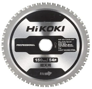 在 ゆうパケ可 (HiKOKI) 軽天用チップソー 0037-7219 外径150mm 刃数54P CD3605DB・CD3605DFA用 00377219ハイコーキ 日立