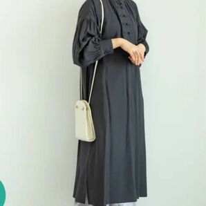 chocol raffine robe チャイナボタン　ワンピース　マキシロング ワンピース　黒　