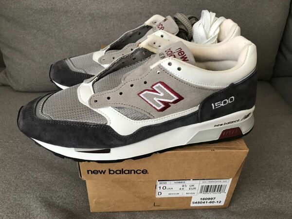 新品 完売品 ニューバランス new balance M1500 GRW サイズ 10D 28cm made in England イギリス製 997 993 990 1300 1400 UK グレー NB V