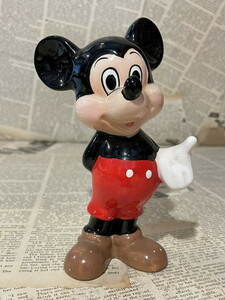 ☆1980年代/ミッキーマウス/セラミックフィギュア/陶器/即決ディズニー/ビンテージ/Mickey Mouse/Ceramic Figure(80s) DI-452