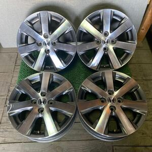 ホンダ HONDA純正ホイール フリードホイール 15インチ 15×5.5J OFF;+50 PCD:100-4H ハブ径;約56mm 傷あり、ガリ傷あり、サビあり 4本 