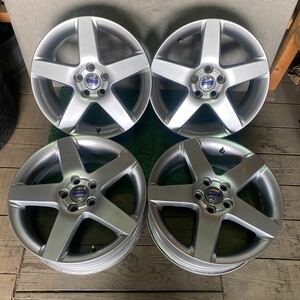 ボルボ VOLVO純正ホイール 17インチ 17×7J OFF;+52.5 PCD;108-5H ハブ径;約63mm 傷ほぼ無し4本 