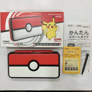 TA★1円～ 中古品 ニンテンドー 2DSLL 本体 ポケモン モンスターボール エディション 任天堂 JAN-001 箱付き 動作確認済み