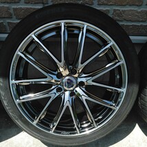 レイズ　RAYS ベルサス　19×8J off45 245/40R19 ブラポリ　美品　ヴェルファィヤ　アルファード_画像4