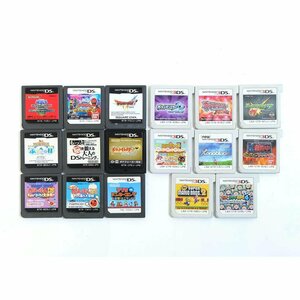 1円【ジャンク】Nintendo 任天堂/NINTENDO 3DS DS ソフト 17点セット スーパーマリオ ドラクエ 太鼓の達人 等/71