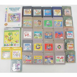 1円 Nintendo/GS/GBC/ゲームボーイ・ゲームボーイカラー・ゲームソフトまとめ売り計30点ダブりなし/78
