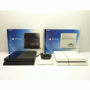 1円【ジャンク】SONY ソニー/PS4本体 500GB2台セット ジェットブラック グレイシャーホワイト/CUH-1000A/1100A/88