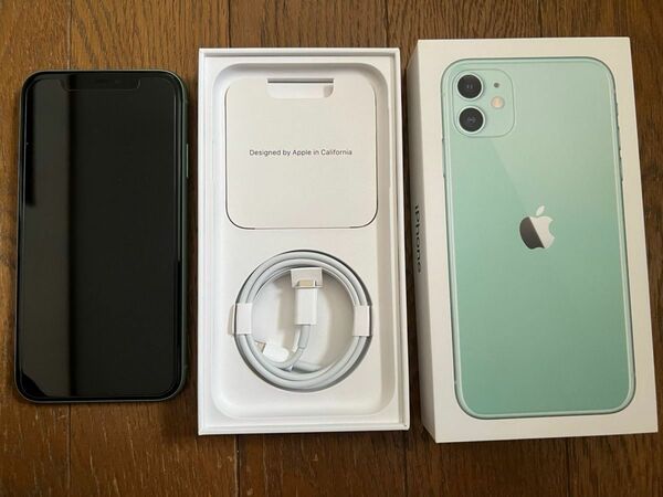 美品 iPhone11 128GB simロック解除 simフリー グリーン