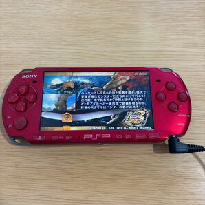 PSP3000 赤 レッド ジャンク品 メモリースティック8GB付き