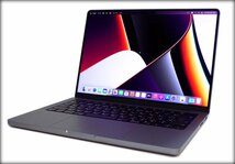 極美品 Apple MacBook Pro 2021 (MKGQ3J/A) 14.2インチ ノートPC M1Proチップ/16GB/SSD1TB スペースグレイ アップル_画像2