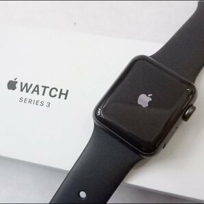 現状品 Apple/アップル◆Apple watch/MTF02J/A◆シリーズ3 38mm スペースグレイ GPSモデルの画像1
