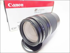 現状品 Canon/キャノン◆EF75-300mm F4-5.6 II USM/望遠ズームレンズ◆AF レンズフィルター 元箱付